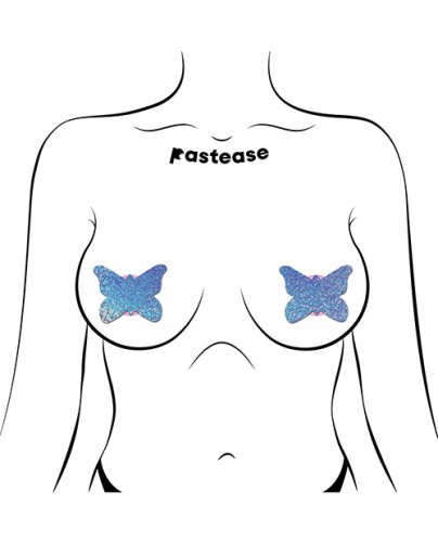 Pastease Premium Glitter Butterfly - Blue O/S