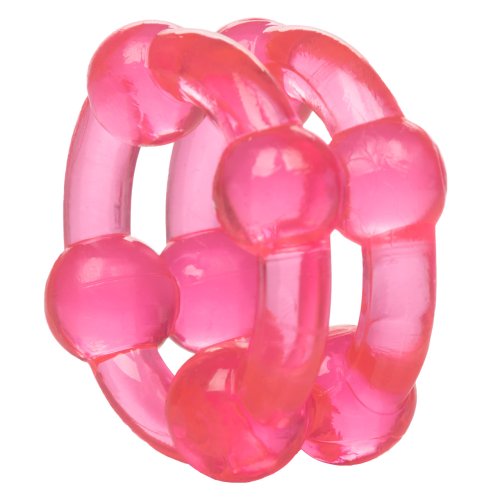 ISLAND RINGS DOUBLE STACKERS- PINK