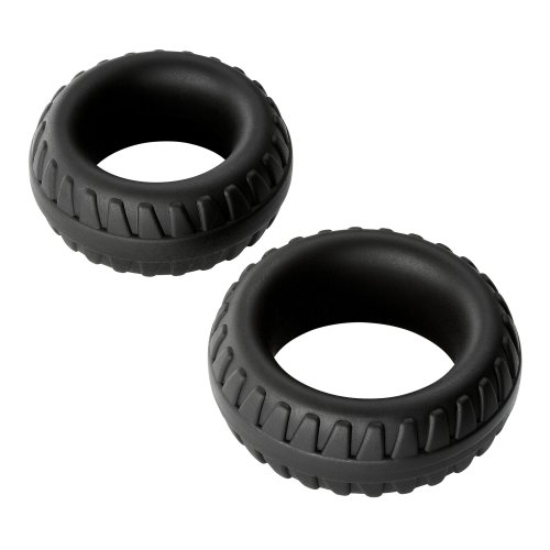 CLOUD 9 PRO RINGS LIQUID SILICONE TIRES 2 PACK BLACK