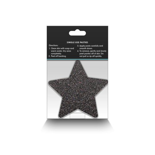 Pretty Pasties Stars Black/Gold - 2 sets