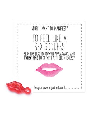 Warm Human To Feel Like A Sex Goddess Mini Card & Charm