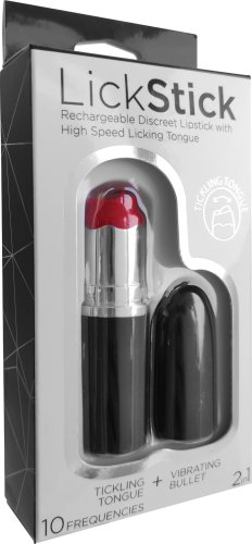 LICK STICK VIBRATING LIPSTICK 10 SPEED RECHARGEABLE