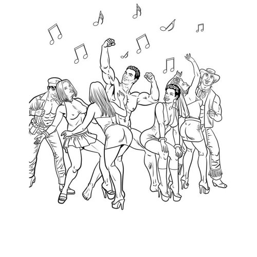 Bachelorette Party Colouring Book