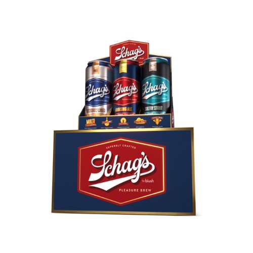 Schag\'s Beer Can Strokers 6 Pack Mixed