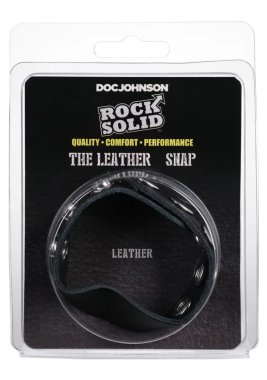 ROCK SOLID LEATHER 5 SNAP BLACK