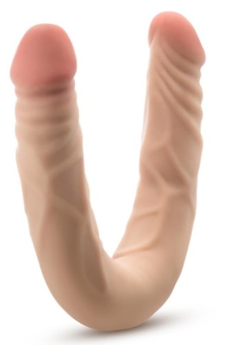 DR SKIN PLUS - 14 POSABLE DOUBLE DONG - BEIGE \"