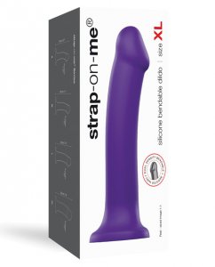 Strap On Me Silicone Bendable Dildo Xlarge - Purple