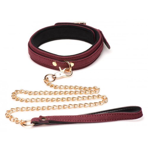 6 Piece Velvet Bondage Set - Burgundy