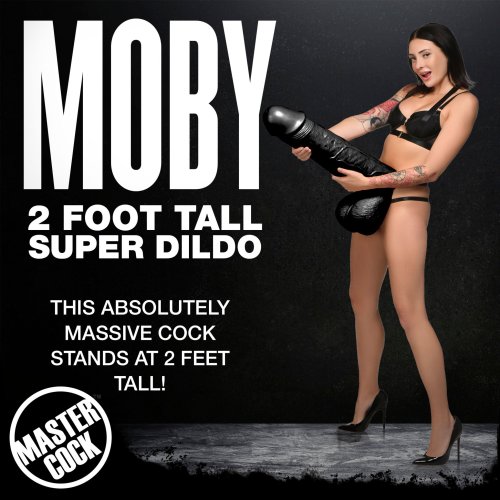 Moby 2 Foot Tall Super Dildo - Black