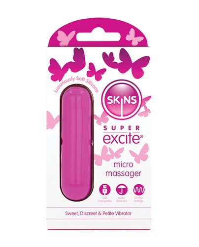 Skin Super Excited Petite Vibrator - Pink