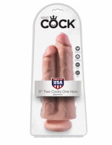 KING COCK 9 IN TWO COCKS ONE HOLE LIGHT