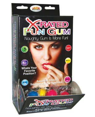 X-Rated Fun Gum Fishbowl - Asst. Bowl of 90