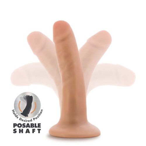 DR SKIN PLUS 5IN POSEABLE DILDO VANILLA