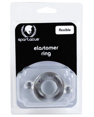 Spartacus Elastomer Cock Ring - Clear