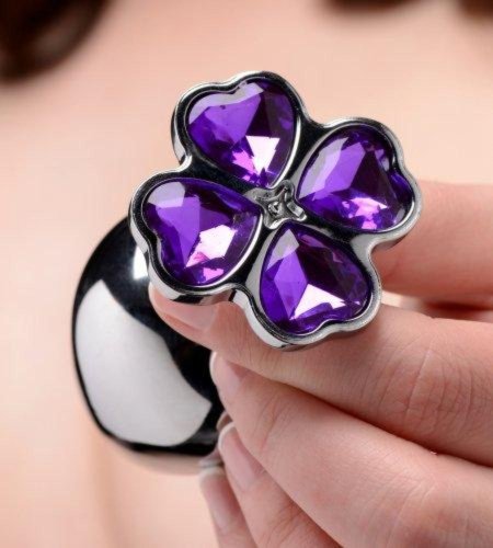 Violet Flower Gem Anal Plug Set*