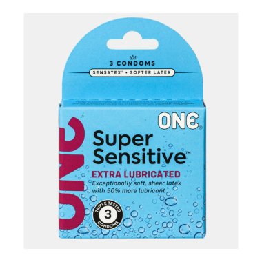 ONE Super Sensitive Condoms - 3pk