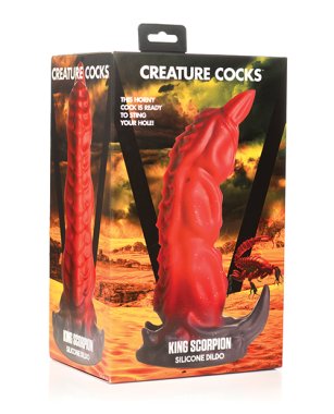 Creature Cocks King Scorpion Silicone Dildo - Red