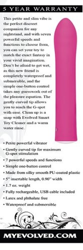 RECHARGEABLE G SPOT 5 PINK \"