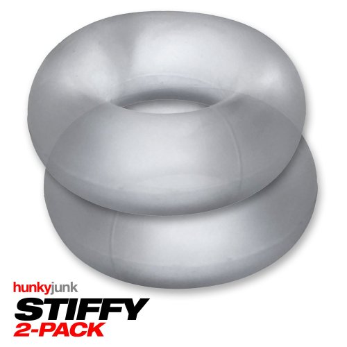 STIFFY 2-PACK C-RINGS CLEAR ICE (NET)