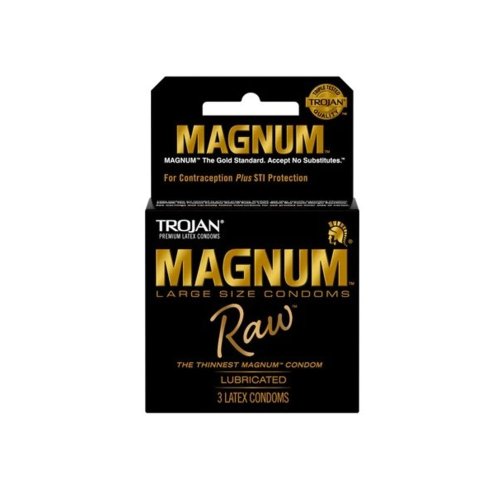 Trojan Magnum Raw Condoms - 3pk