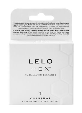 HEX Original Condoms, 3 Pack