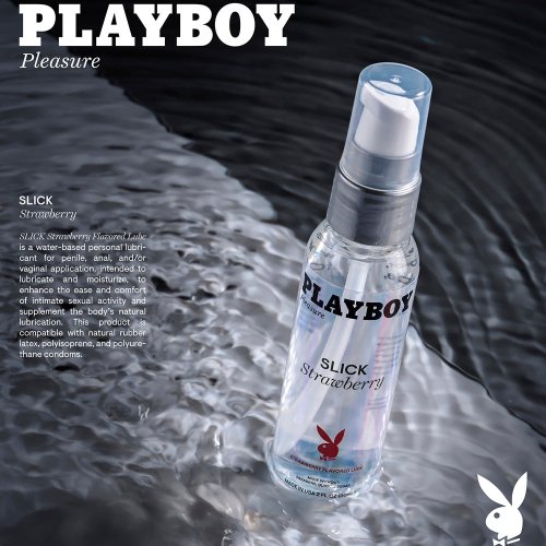Playboy Slick Flavored - Strawberry 2oz