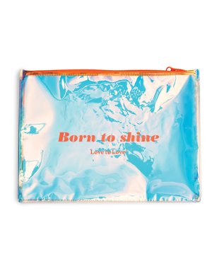 Love to Love Born to Shine Pouch - Vivid Orange