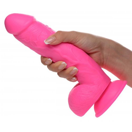 POP 8.25\" Dildo with Balls - Pink