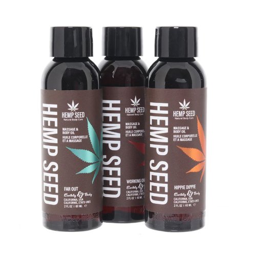 Hemp Seed Summer Massage Oil Trio Set