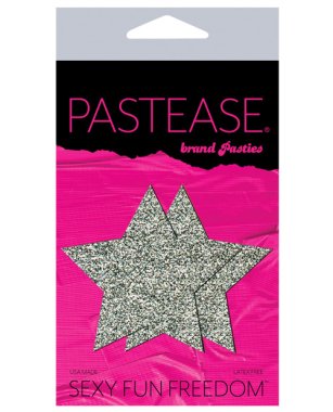 Pastease Premium Glitter Star - Silver O/S