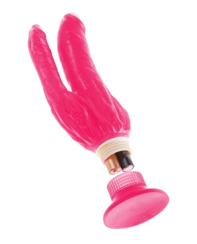 WATERPROOF DOUBLE PENETRATOR WALL BANGER PINK