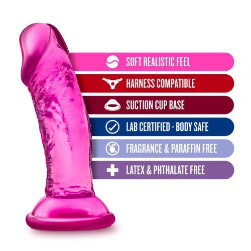 B YOURS SWEET N SMALL 4IN DILDO W/ SUCTION CUP PINK