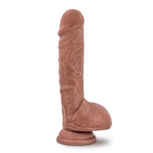 AU NATUREL BIG BILLY 9IN DILDO MOCHA