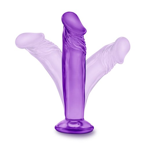 B YOURS SWEET N SMALL 6IN DILDO W/ SUCTION CUP PURPLE