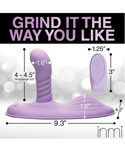 Inmi Thrust N\' Grind Thrusting & Vibrating Silicone Grinder - Purple