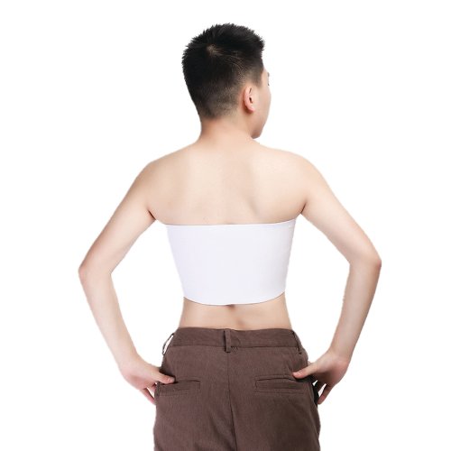 GF Strapless Chest Binder - White Large