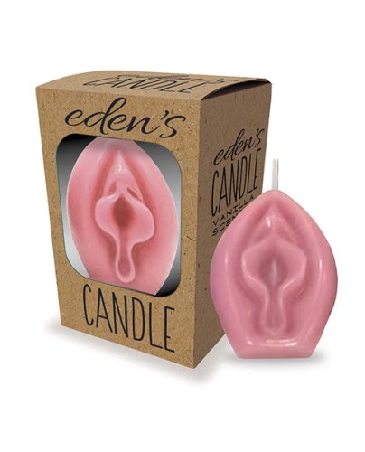 Eden\'s Vagina Candle - Rose - Vanilla