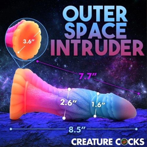 Galactic Cock Alien Glow-In-Dark Dildo