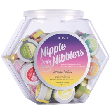 COCKTAIL NIPPLE NIBBLERS ASST. TINGLE BALM 36CT FISH BOWL