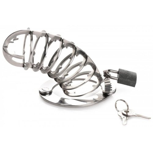 Stainless Spiked Chastity Cage *bulk pkg