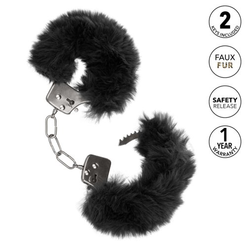 ULTRA FLUFFY FURRY CUFFS BLACK