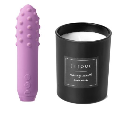Duet Bullet Lilac + Luxury Massage Candle - Jasmine & Lily
