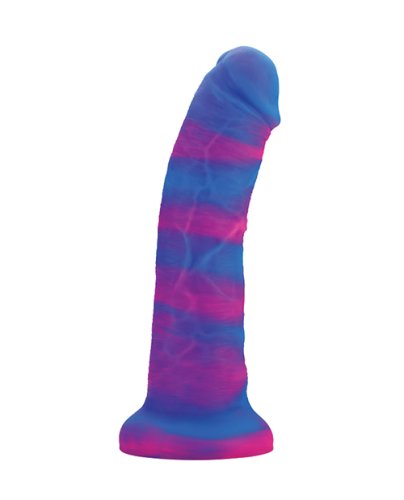 Nobu Rainbow 8\" Dildo w/Suction Cup - Cosmic