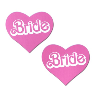 'Bride' Doll Pasties Pink Iconic Heart