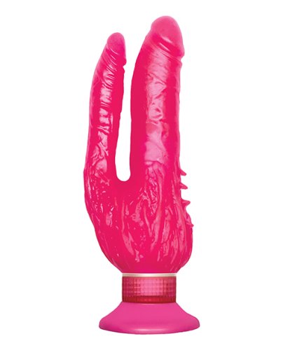 WATERPROOF DOUBLE PENETRATOR WALL BANGER PINK