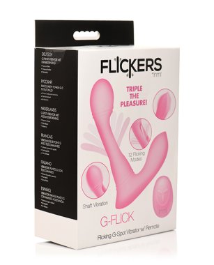 Inmi G-Flick Flicking G-Spot Vibrator w/Remote - Pink