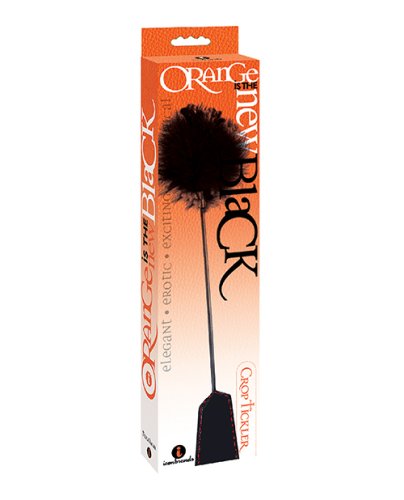 The 9\'s Orange is the New Black Riding Crop & Tickler
