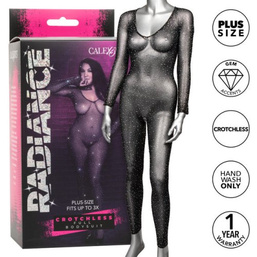 Radiance Crotchless Full Body Suit Plus