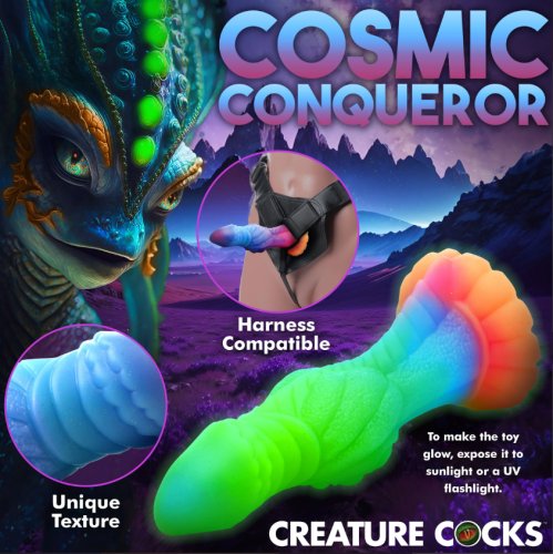 Galactic Cock Alien Glow-In-Dark Dildo