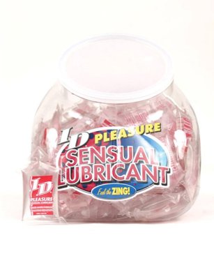ID Pleasure Waterbased Tingling Lubricant - 10 ml Pillow Bowl of 144